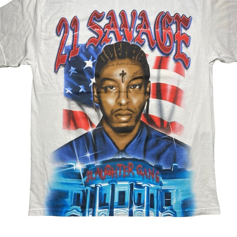 21 Savage x The American Dream concert tour music rap shirt